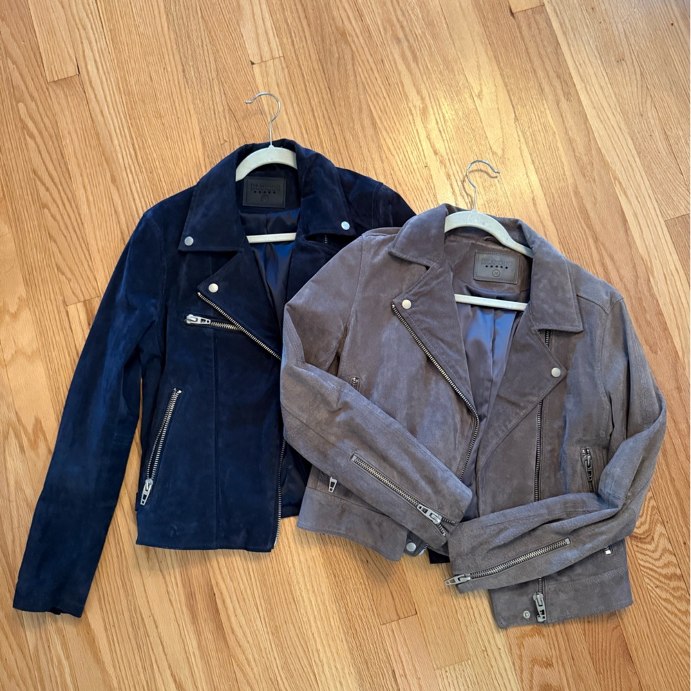 Blank NYC Gray Suede Jacket